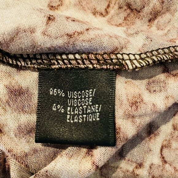 Lafayette 148 New York Animal Print Ruched Top Size Small - Picture 4 of 5